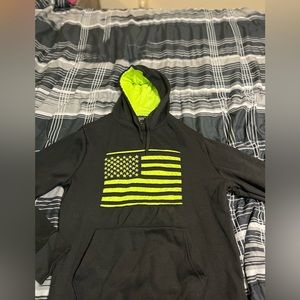 Black and green flag workforce hoodie